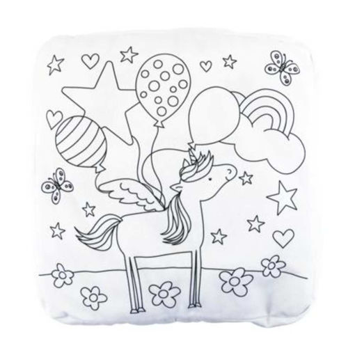 Picture of COLOUR-IN WASHABLE PLUSH UNICORN